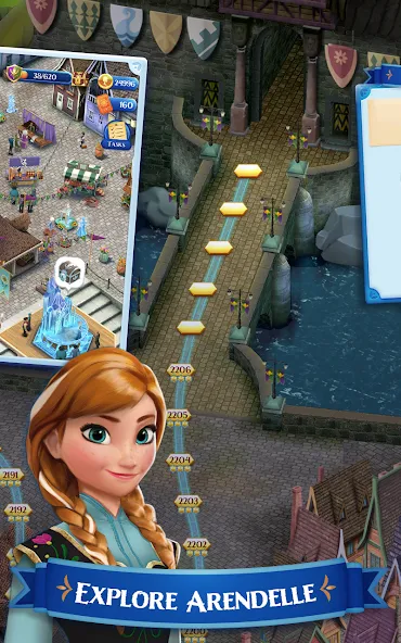 Disney Frozen Free Fall Games - screenshot 4