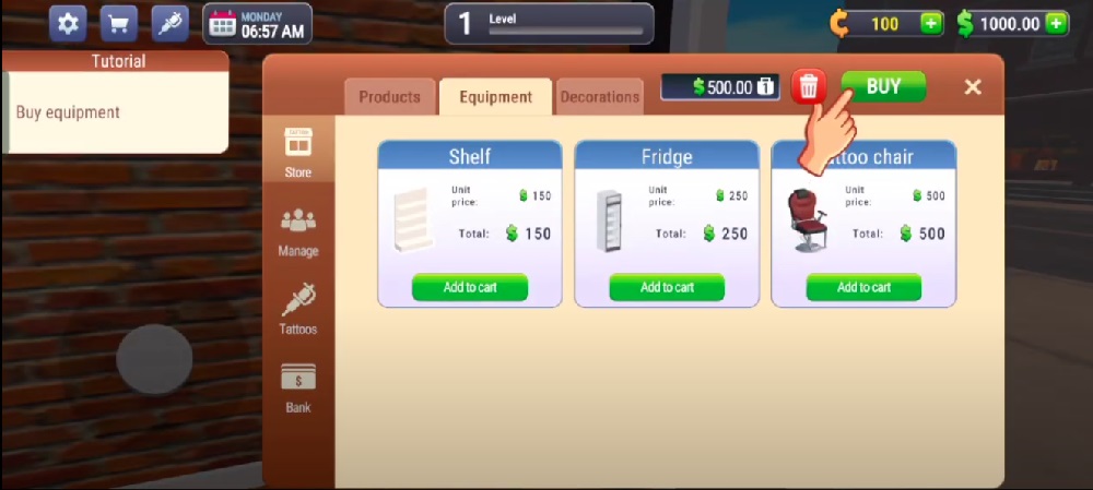 Tattoo Studio Simulator APK - screenshot 3