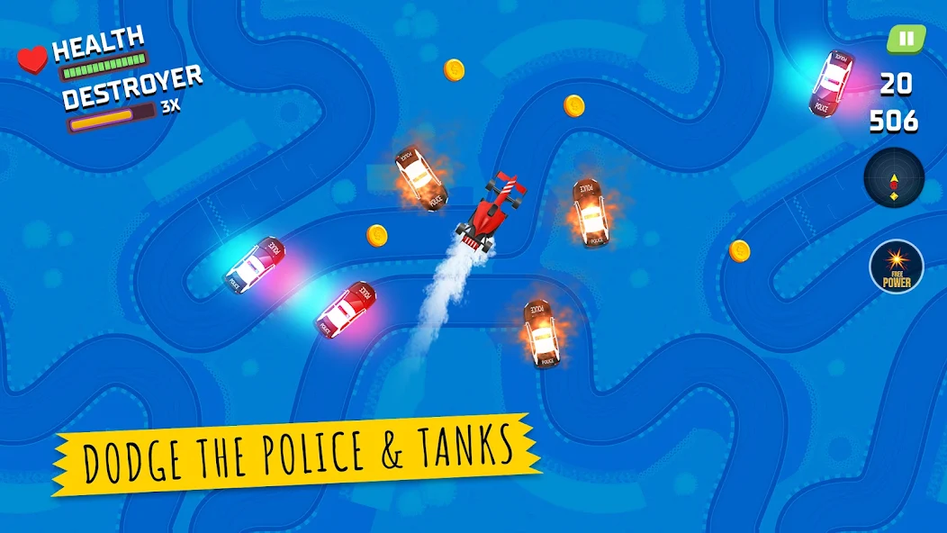 Dodge Police: Dodging Car Game - screenshot 1