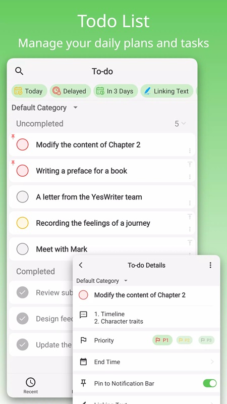 YesWriter APK - screenshot 4