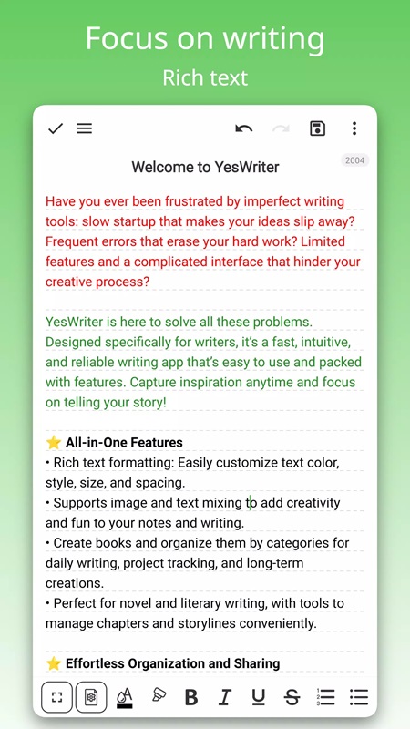 YesWriter APK - screenshot 5