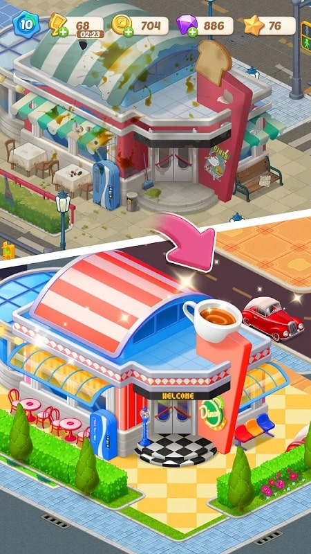 Happy Merge Cafe APK - screenshot 3