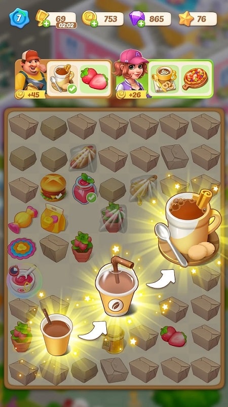 Happy Merge Cafe APK - screenshot 4