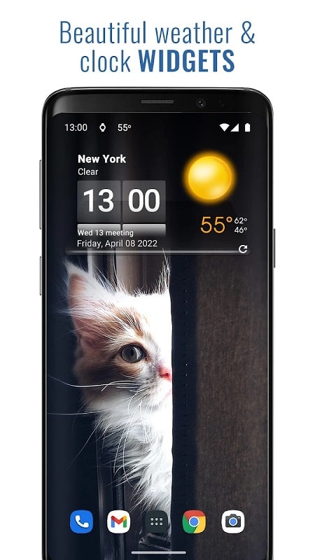 3D Sense Clock &amp; Weather APK - screenshot 1