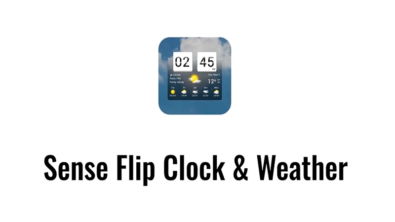Sense Flip Clock &amp; Weather APK - app icon