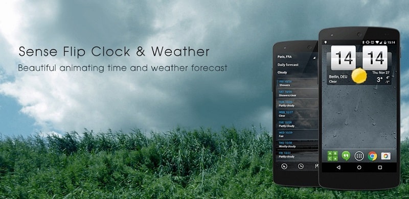 Sense V2 Flip Clock &amp; Weather APK - app icon