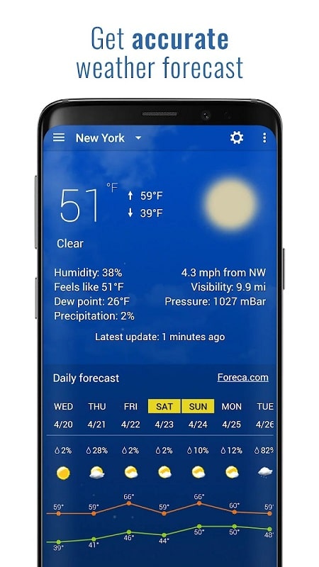Sense V2 Flip Clock & Weather APK - screenshot 3