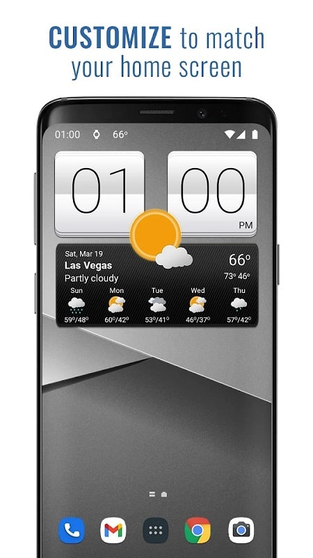 Sense V2 Flip Clock & Weather APK - screenshot 4