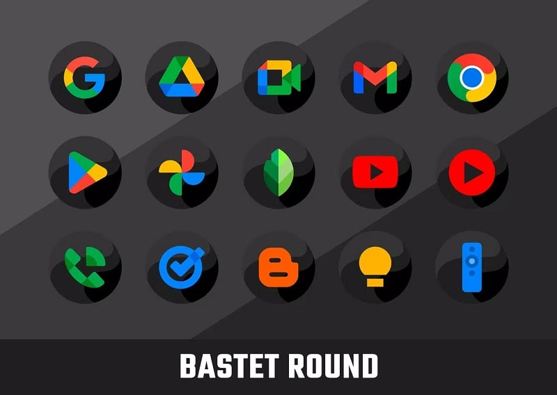 Bastet Icon Pack (Round) - screenshot 1