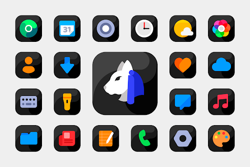Bastis Black Icon Pack - screenshot 6