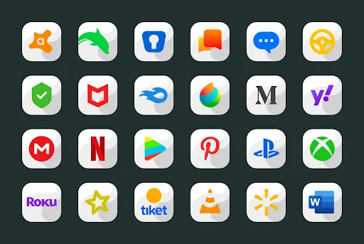 Maahes White Icon Pack - screenshot 3
