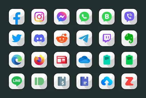 Maahes White Icon Pack - screenshot 4