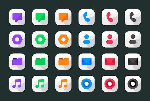Maahes White Icon Pack - screenshot 5