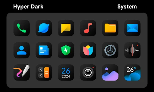 HyperDark Icon Pack - screenshot 2