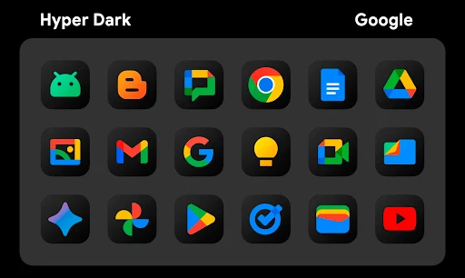 HyperDark Icon Pack - screenshot 3