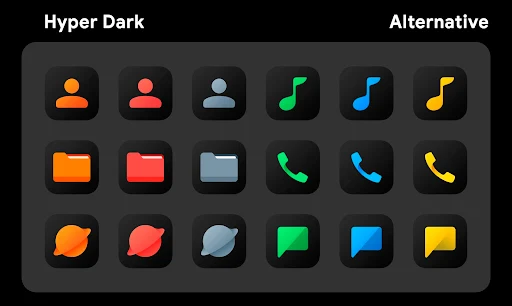HyperDark Icon Pack - screenshot 5