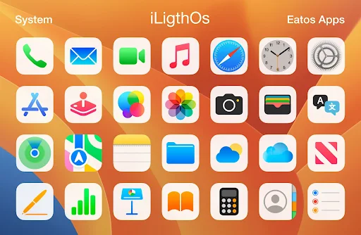 iLightOS 18 Icon Pack - screenshot 1
