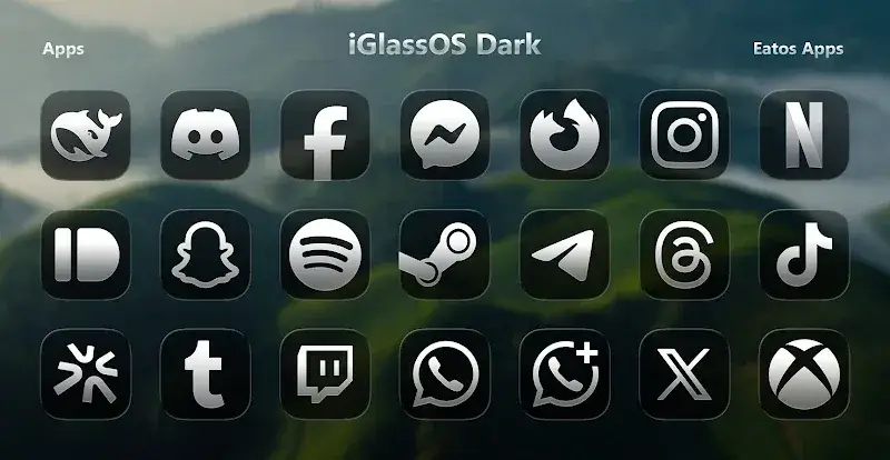 iGlassOS Dark Icon Pack - screenshot 2