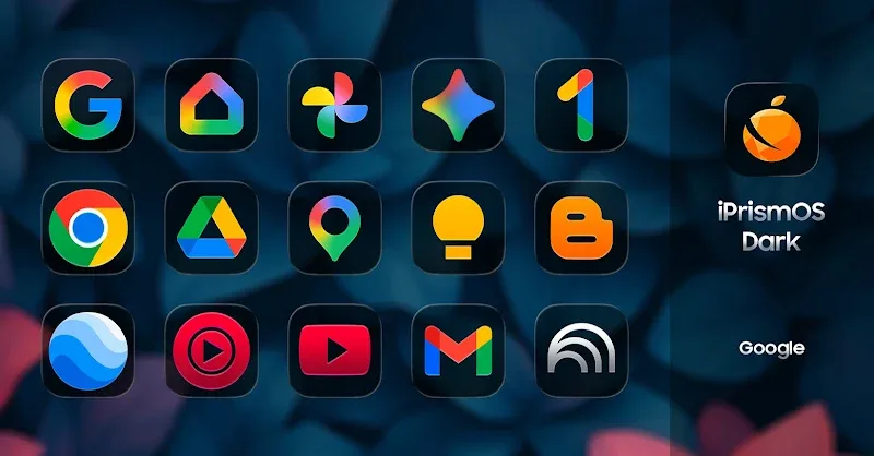 iPrismOS (Dark) - Icon Pack v1.1 APK (Full Version) - screenshot 2