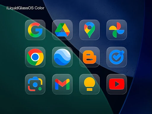 iLiquidGlass (Color) Icon Pack - screenshot 2