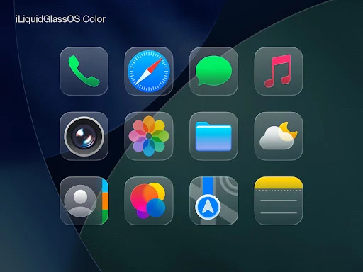 iLiquidGlass (Color) Icon Pack - screenshot 3