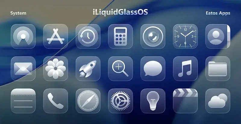 iLiquidGlassOS - screenshot 1