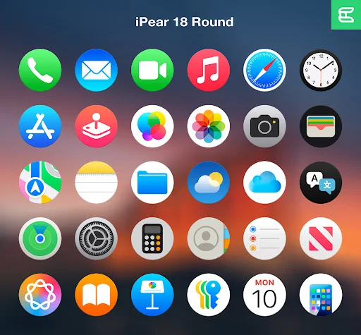 iPear Pro Icon Pack (Round) - screenshot 1