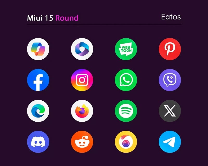 MiRound Icon Pack - screenshot 3