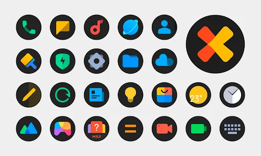 MiDark Icon Pack (Round) - screenshot 1