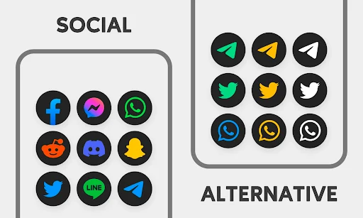 MiDark Icon Pack (Round) - screenshot 4