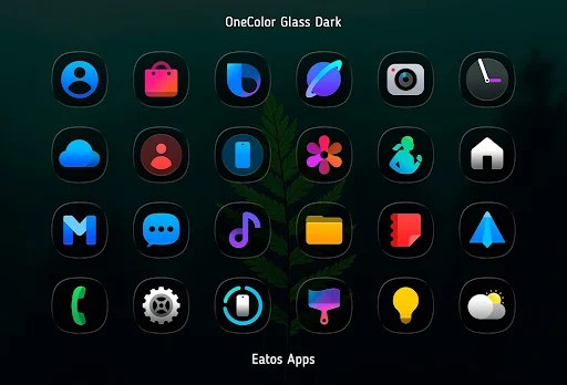 OneColor GlassDark Icon Pack - screenshot 1