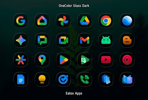 OneColor GlassDark Icon Pack - screenshot 2