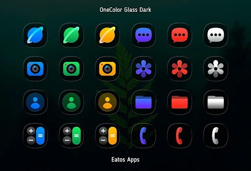 OneColor GlassDark Icon Pack - screenshot 3