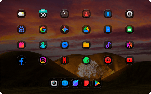 OneColor GlassDark Icon Pack - screenshot 5