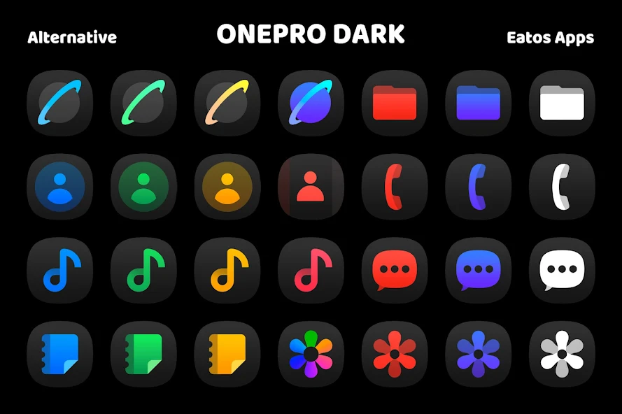 OnePro (Dark) Icon Pack - screenshot 14