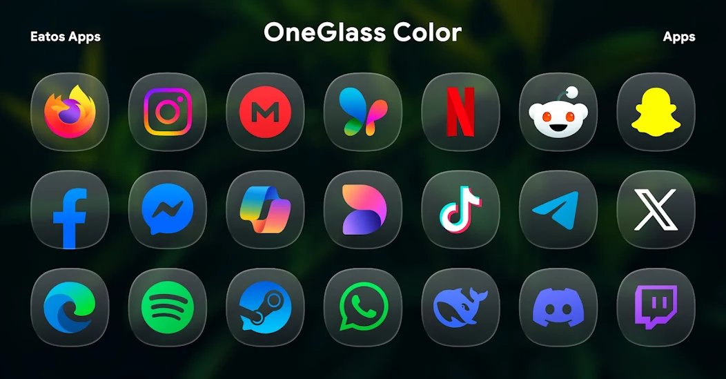 OneGlass 8 Color Icon Pack - screenshot 3