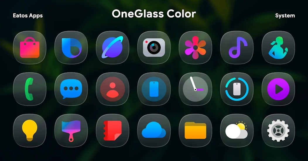 OneGlass 8 Color Icon Pack - screenshot 7