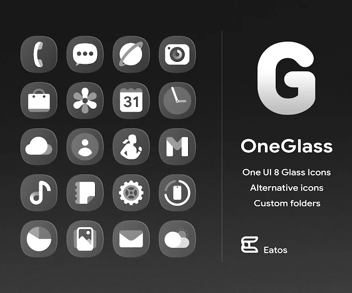 OneGlass 8 Icon Pack - screenshot 5