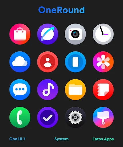 OneRound 7 Icon Pack - screenshot 1