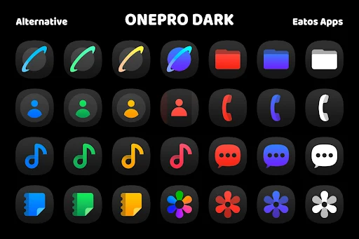 OnePro (Dark) Icon Pack - screenshot 4