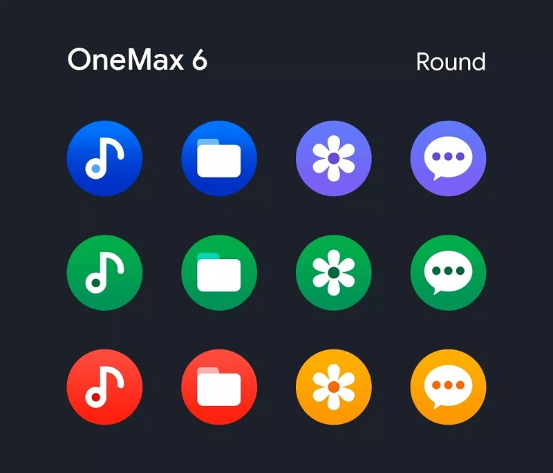 OneMax 6 Icon Pack (Round) - screenshot 2