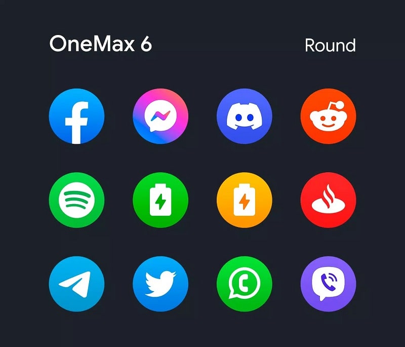 OneMax 6 Icon Pack (Round) - screenshot 4