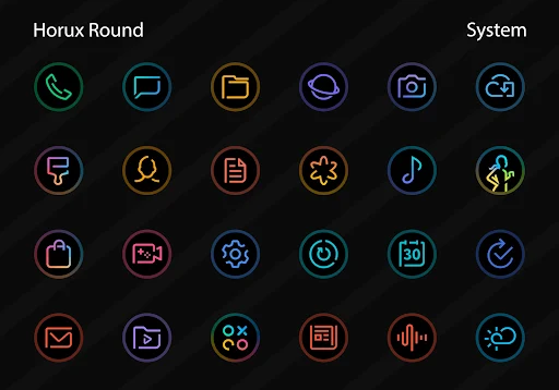 Horux Icon Pack (Round) - screenshot 2