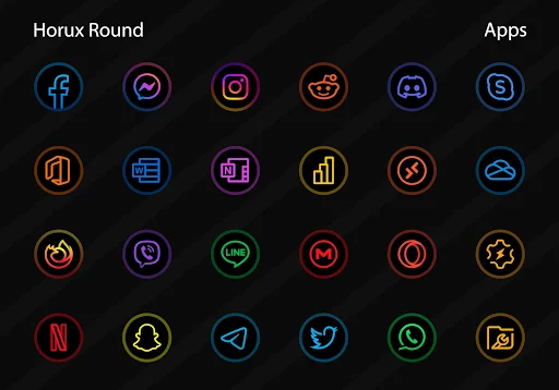 Horux Icon Pack (Round) - screenshot 4