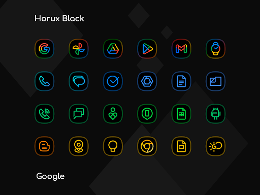 Horux Black Icon Pack - screenshot 2