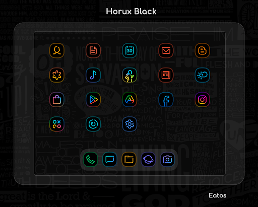 Horux Black Icon Pack - screenshot 5
