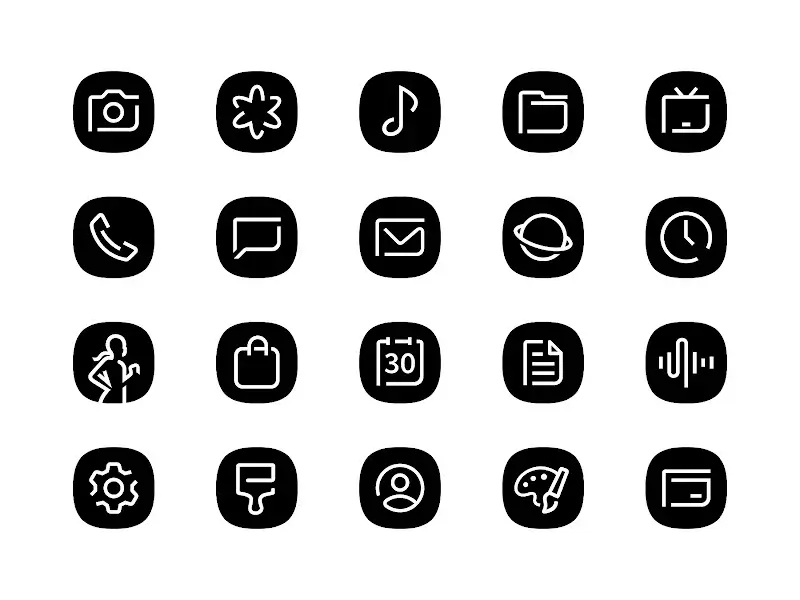 Blaux Black - Icon Pack MOD APK v2.0.0 (Premium Unlocked) - screenshot 2