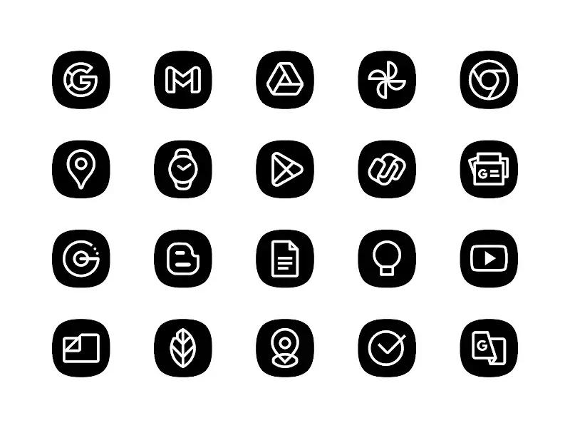 Blaux Black - Icon Pack MOD APK v2.0.0 (Premium Unlocked) - screenshot 3