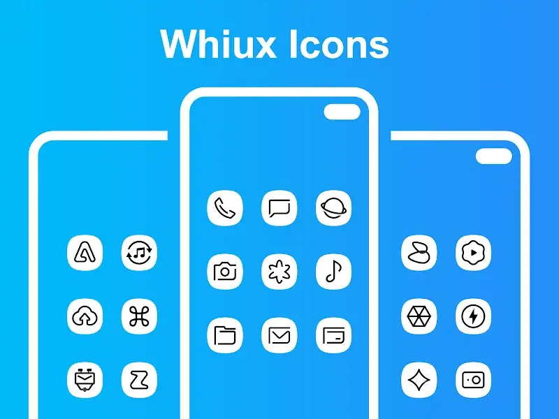 Whiux White - Icon Pack v5.8 APK (Full Version) - screenshot 1