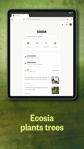 Ecosia Trees & Privacy APK 144.0.7559.90.22 for Android - screenshot 4